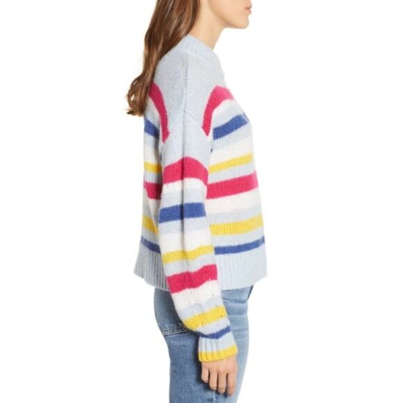 Rebecca Minkoff Brittany Stripe Mock Neck Sweater - Picture 2 of 4